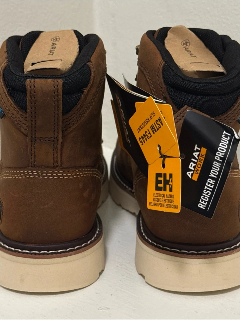 Ariat Lace-Up Work Rebar Lift Boots Slip-resistant waterproof electrical hazard